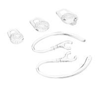 Sewroro 20 Pcs Clear Earbud Gel Tips and Ear Hooks Replacement for Wireless Earphone Stability and Comfort Compatible with Multiple Ear Shapes