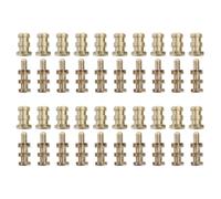 Sewroro 20 Sets Table Dowel Aligners with Copper Sleeves, 8x10x30mm Positioning Pins for Hidden Table Leaf Connection and Furniture Fastening in Home and Workshop Use