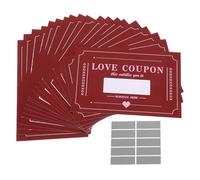 Sewroro 20 Sheets Valentine Scratch off Cards for Couples DIY Romantic Date Night Game Set with Creative Challenges and Surprise Activities for Anniversary, Birthday, and ’ Party (red)