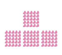 Sewroro 200 Pcs Heart Shaped Embroidered Iron on Patch in Pink Polyester for Jackets and Hats, Sturdy Clothing Applique to Personalize Wardrobe and Withstand Regular Wear and Washing,