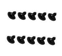 Sewroro 200pcs Black Plastic Screw Animal Nose for DIY Plush Doll Making Supplies and Scrapbooking Crafts Suitable for Handmade Soft and Decorative Sewing Projects