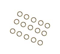 Sewroro 200pcs Stainless Steel Open Jump Rings Key Chain Circles for DIY Jewelry Making Lightweight Metal Key Rings for Bracelets Lanyards and Craft Projects