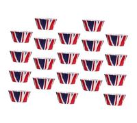Sewroro 200pcs Union Jack Party Cupcake Liners Paper Baking Cups for Muffins and Cakes British Flag Design Suitable for Birthday and Holiday Baking