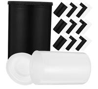 Sewroro 20pcs 35mm Film Canisters Reusable Plastic Film Camera Storage Containers with Lids for Safe Organizing Black and White Small Jars Suitable for Enthusiasts