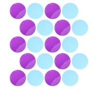 Sewroro 20pcs Ambient Lighting Gel Stickers, 74mm Warm Light Filter Sheets with Ocean Blue and Violet, Self-Adhesive Spotlight Illumination Gel Filters for Stage and Video Lighting