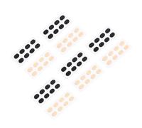 Sewroro 20pcs Anti-slip Eva Sponge Nose Pads for Glasses Frame Holders, 1.0mm Thin Skin Tone and Black Cushions, Non-slip Eyeglasses Nose Pads for Comfortable Wear and Frame Stability