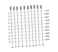 Sewroro 20Pcs Diamond-studded Metal Brooch Pins with Safety Stopper Long Needle Eye Pins for Men Suit Tie Hat Scarf and DIY Craft Accessories