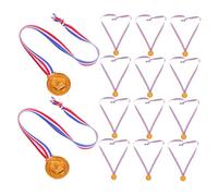 Sewroro 20pcs Plastic Award Medals with Comfortable Ribbon for Sports Events Party Favors and Dress Up Contests Lightweight Medals for Birthday Celebrations and Talent Shows