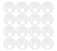 Sewroro 20pcs Round Beehive Entrance Gates White Beekeeping Equipment Ventilated Entrance Discs for Hive Protection and Bee Access Control
