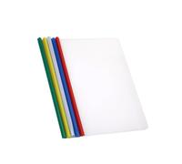 Sewroro 20pcs Transparent Plastic Sliding Bar File Clamps Contract Paper Holder Organizer for Home School Office Non-Slip Locking Bar High Capacity Document Storage Random Random Color
