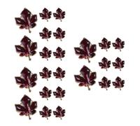 Sewroro 24 Pcs Canadian Maple Leaf Brooch Pin for Women and Men Red Alloy Leaf Lapel Pin Small and Delicate Design for Sweaters Bags Business Attire Casual Occasions