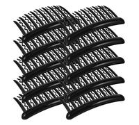 Sewroro 24pcs Black Plastic 17 Teeth Vintage Wave Bridal Veil Side Combs Small Straight Hair Twist Clips for Wedding Brides Special Occasion Hair Accessories