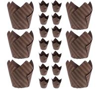 Sewroro 250pcs Tulip Cupcake Liners Paper Muffin Cases Cake Baking Cups for DIY Handmade Party Decoration