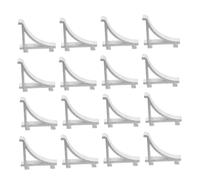 Sewroro 25PCS Aluminum Alloy Refrigerator Shelf Brackets Robust Freezer Shelf Clips for Secure Support and Space Optimization Versatile Replacement Holders for Fridge and Freezer