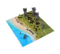 Sewroro 293pcs Pirate Knight Soldier Playset with Military Sand Table Accessories Plastic Soldiers for Boys DIY Army Figures for Creative Birthday Party Gifts