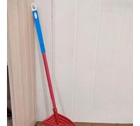 Sewroro 2pcs Blue Mop Handle Grip Replacement Stainless Steel Extendable Dustpan Rod Handles for Household Floor Cleaning with Hanging Hole