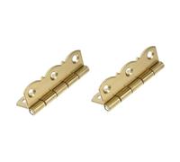 Sewroro 2pcs Brass Piano Flap Hinges Durable Vintage Bookshelf Hinge for Music Stands Folding Tables Bathroom Doors Corrosion Resistant Multi Functional