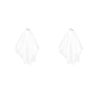 Sewroro 2pcs Bridal Headband with Detachable Veil for Brides and Bridesmaids, White Zinc Alloy and Mesh Material, Elegant and Luxurious Style, for Weddings and Proms