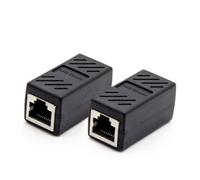 Sewroro 2pcs Ethernet Network Lan Connector Coupler Adapter Female to Female Inline Converter for Cable Extension Plastic Joiner for Home and Office Use