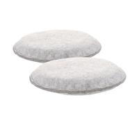 Sewroro 2pcs Felt Chair Pads Cushion for Office Chair and Car Seats, Supple Material with Fixing Strips, Multi-functional Seat Cushions for Comfortable Seating