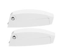Sewroro 2pcs Foldable Rv Door Holder and Latch Heavy Duty Hidden Cabin Hook Clips for Camper Trailer Boat Hatch Compartment Doors Tool Installation Space Saving Design