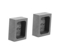 Sewroro 2pcs Graphite Mold Metal Casting Smelting Jewelry Making Supply for Ingot Mould