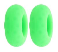 Sewroro 2pcs Green Silicone Bat Grip Choke up Ring for Baseball and Softball Bats with Shock Absorption and Antislip Soft-touch Surface, and Youth Players to Reduce Sting