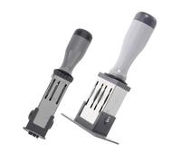 Sewroro 2pcs Handheld Extra Small Date Stamp for Fresh Eggs Date Stamper for Certificates and Daily Use
