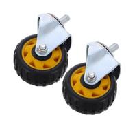 Sewroro 2pcs Heavy Duty Floor Jack Casters with Precision Steering Quiet Swivel Wheels for Vehicle Repair Pallet Jack Wheel Replacement