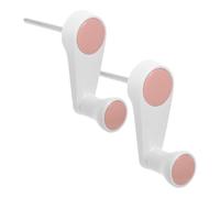 Sewroro 2pcs Manual Crank Handle Replacement for Learning Desk Height Adjustment, Pink Plastic Revolving Table Handle Accessories for Classroom and Study Area