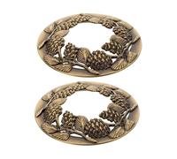 Sewroro 2pcs Metal Candle Cover Sleeves Jar Candles Scented Toppers Iron Art Accessories Decorative Burn Evenly