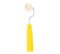 Sewroro 2pcs Mini Wool Paint Roller Brush Ergonomic Handle Soft Wool Cover for Precise Wall Ceiling Cabinet Painting and Home Improvement