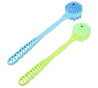 Sewroro 2pcs Multifunctional Knock Scratcher and Massage Hammer Stick for Feet and Muscle Tissue, Plastic Manual Back Massager with Healing Relief, Gift for Family Members the Elderly