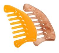 Sewroro 2pcs Multifunctional Resin Scrapping Care Tool and Guasha Comb for Scalp and Neck Massage, Stress and Help with Sturdy Resin Material for Relaxation and Wellness