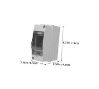 Sewroro 2pcs Outdoor Electrical Box with Transparent Cover for Circuit Breaker Power Protection Box Suitable for Charging Stations Shopping Centers and Industrial Use