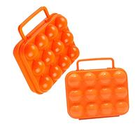 Sewroro 2pcs Portable Egg Carrier Case with Crush Resistance and Egg Collision Protection for Picnic and Outdoor Activities