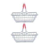 Sewroro 2Pcs Stainless Steel Mesh Fries Baskets Food Containers for Restaurant Bar Snacks Serving, Mini Deep Fry Food Basket Set for Kitchen and Supermarket Use