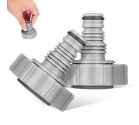Sewroro 2pcs Swimming Pool Hose Connector Ø32mm Vacuum Pipe Adapter Compatible with Bestway P6h1419 Grey Pool Vacuum Hose Joint for Skimmer and Pump