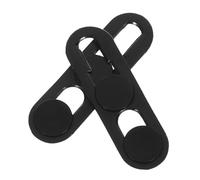 Sewroro 2pcs Universal Black Webcam Cover Slide Privacy Stickers Front Camera Cover Slider for Laptop, Tablet and Desktop Pc Protecting Visual Privacy and Security