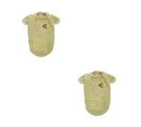 Sewroro 2pcs Warm Cartoon Dog Costume with Fruit Pattern Soft Autumn Winter Apparel for Small to Large Puppies Cozy Fleece Pet Clothing for Cold Weather