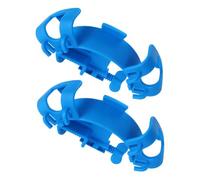 Sewroro 2pcs Water Pipe Clamp Filter Hose Holder Aquarium Water Fixing Clamps Sky-Blue Plastic Fixator for Fish Tank Suitable for 13mm Inner Thickness
