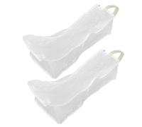 Sewroro 2pcs Waterproof PVC Boot Covers with Zipper Large Capacity Shoe Protector Covers for Cowboy Boots and Shoes for Busy Households and Seasonal Changes