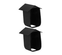 Sewroro 2pcs Weatherproof Security Covers for Outdoor Protection Silicone Casing with Wide Angle Design Rainproof Monitor Housing Shield for Home