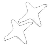 Sewroro 2pcs Wok Ring Reducer Holder for Gas Stove Heat Resistant Non Slip Support Stand for Small Pots Milk Pans and Coffee Pots Durable Design for Safe Cooking