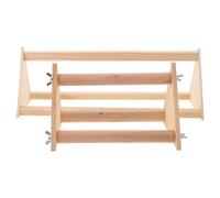 Sewroro 2pcs Wooden Chicken Perch Stand for Brooder and Coop Enrichment, Multifunctional Chick Roost and Perch Supporting Healthy Development for Pet Chickens