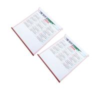 Sewroro 2pcs Year Horse Wall Calendar Chinese Lunar Feng Shui Scroll Hanging with Twenty-four Solar Terms Reminder Traditional Zodiac Horse Design for Year Home Decor