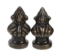 Sewroro 2pcs Zinc Alloy Retro Lamp Finials Decorative Bed Post Finials for Table and Floor Lamps Antique Finish for Living and Dining Light Fixtures