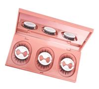 Sewroro 3 Pairs Natural Looking Glue-free Self Adhesive False Eyelashes, Reusable Lightweight Wispy Eye Lashes for Daily Makeup and Special Occasions