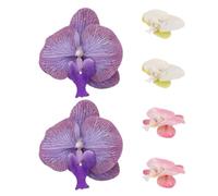 Sewroro 3 Pairs Orchid Flower Shoe Clips Sandal Buckle Clips Women Summer Styles Holiday Adventures