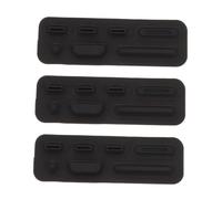 Sewroro 3 Set Silicone Port Plugs for Pro Laptop Dustproof Computer Port Covers and Reusable Stopper for USB and Protection